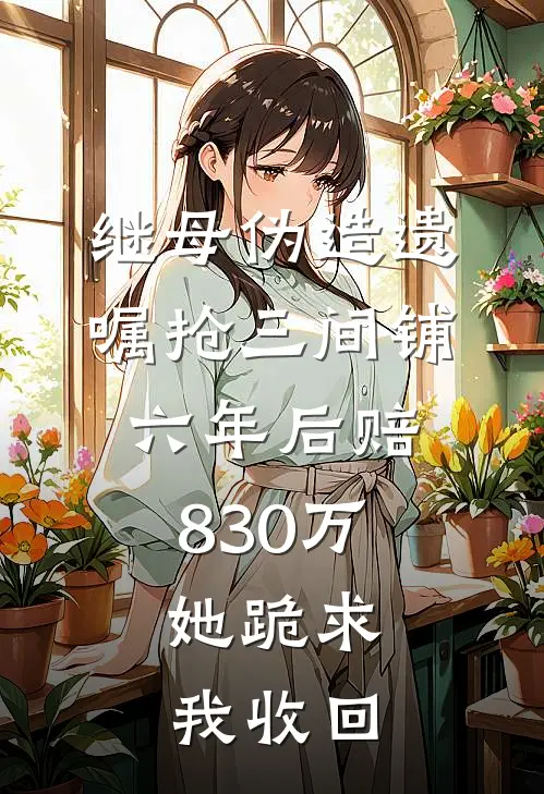 继母伪造遗嘱抢三间铺，六年后赔830万，她跪求我收回