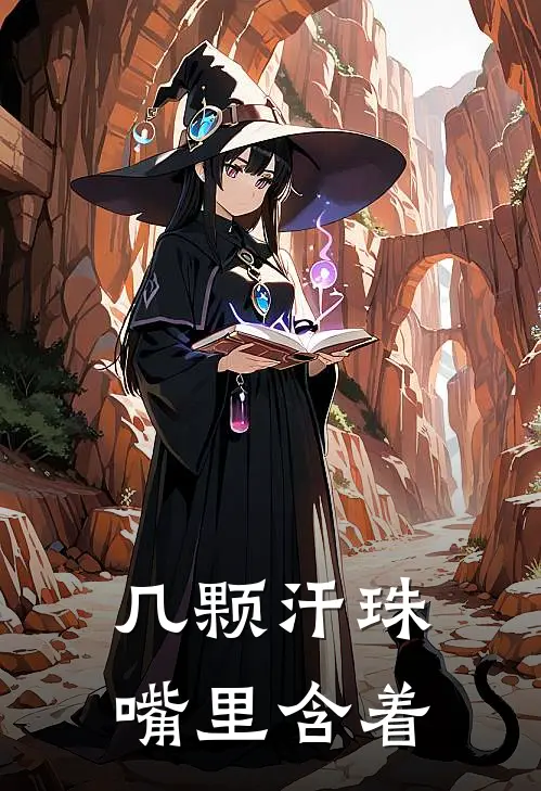 几颗汗珠嘴里含着