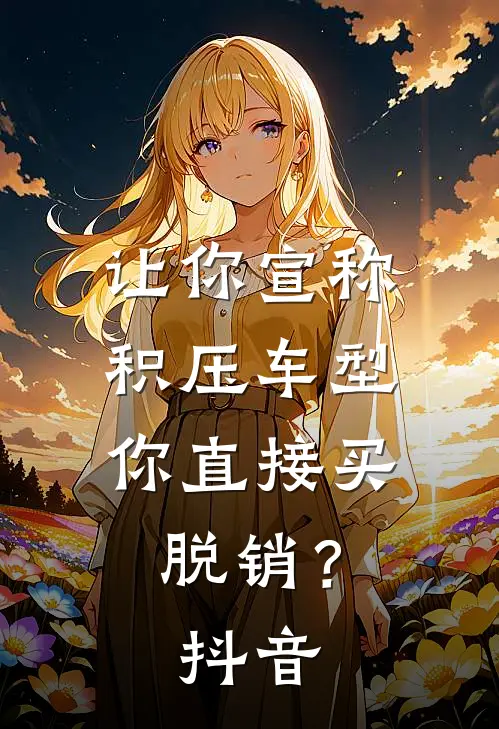 让你宣称积压车型，你直接买脱销？抖音